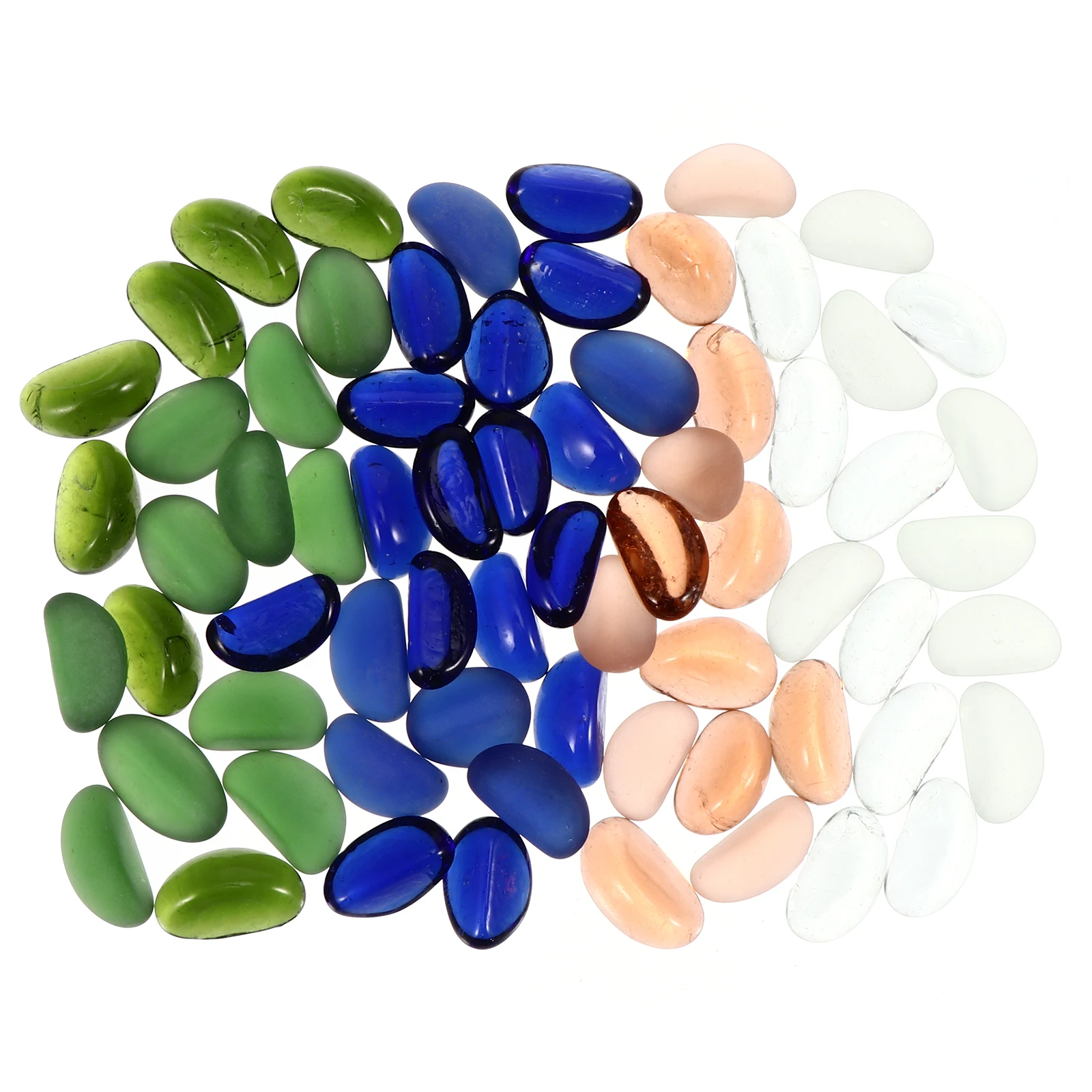 

Decorative Glass Stone 1000G Frosted Aquarium Ornament Safe Eco-Friendly Polished Silky Effect Long-Lasting Beauty Fish Tank