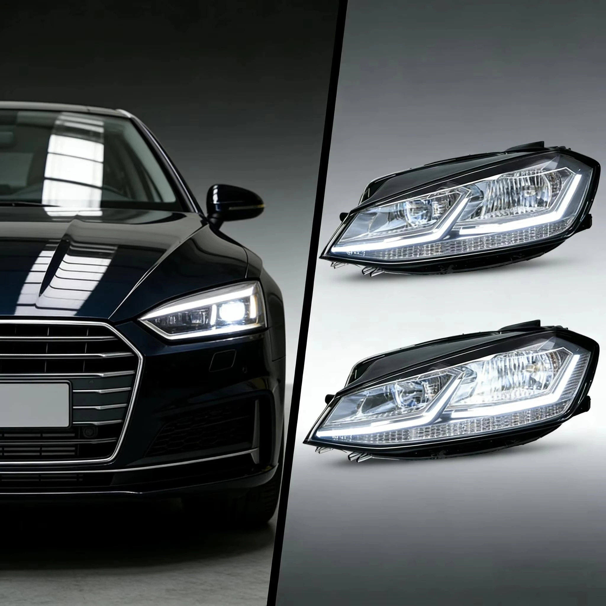 

For 12V Audi A5 17/18/19/20 Front Lighting Matrix Headlight (Semi-Complete)