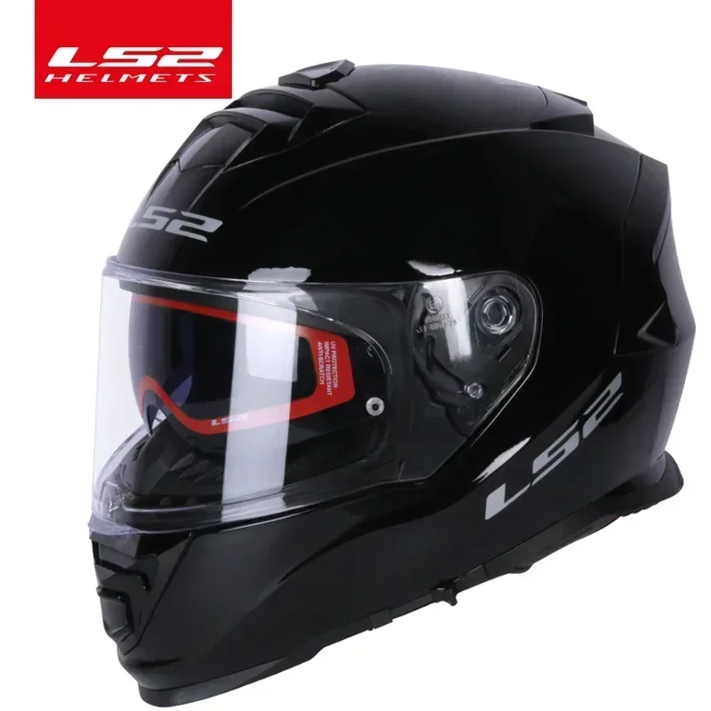 LS2-Casque de moto FF800 avec système antibuée, casques intégraux originaux, seuils M