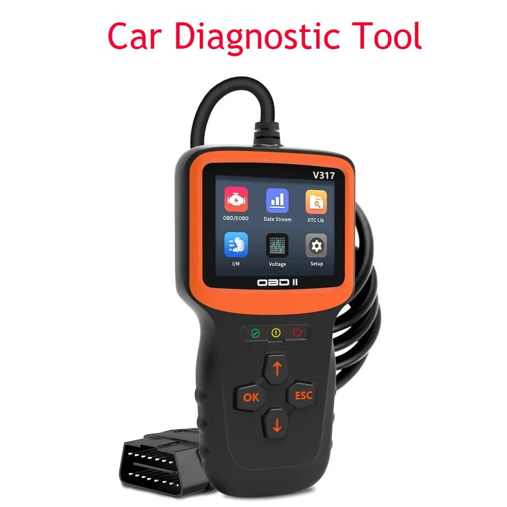 

V317 OBD2 Scanner Car Diagnostic Tool Automotive Code Reade Colour Screen Check Engine Fault Detector OBDII/EOBD Scan Tool