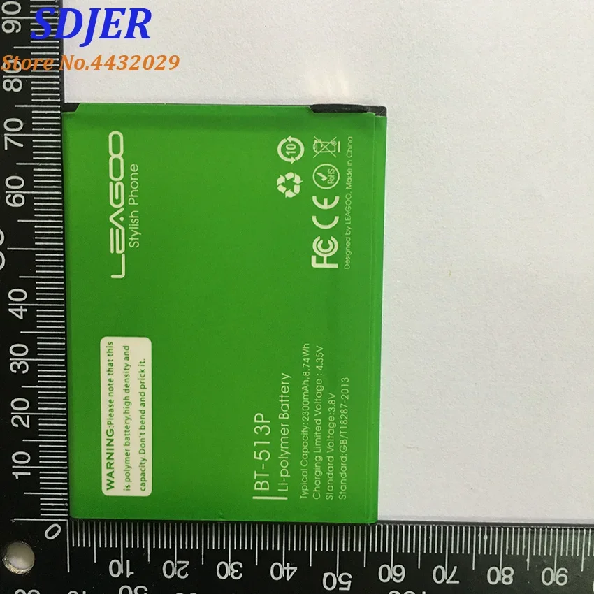 100% Original Leagoo M5 Battery New High Quality 2300mAh BT-513P Backup Battery Replacement For Leagoo M5 BT513P Smart Phone