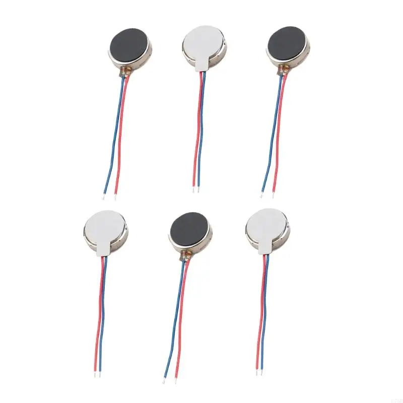 U75B 6pcs Small Vibrating Motor for Electronic Devices 10mmx3mm, Self Adhesive Mini Vibration Motor ,DC3V 80mA Current Power