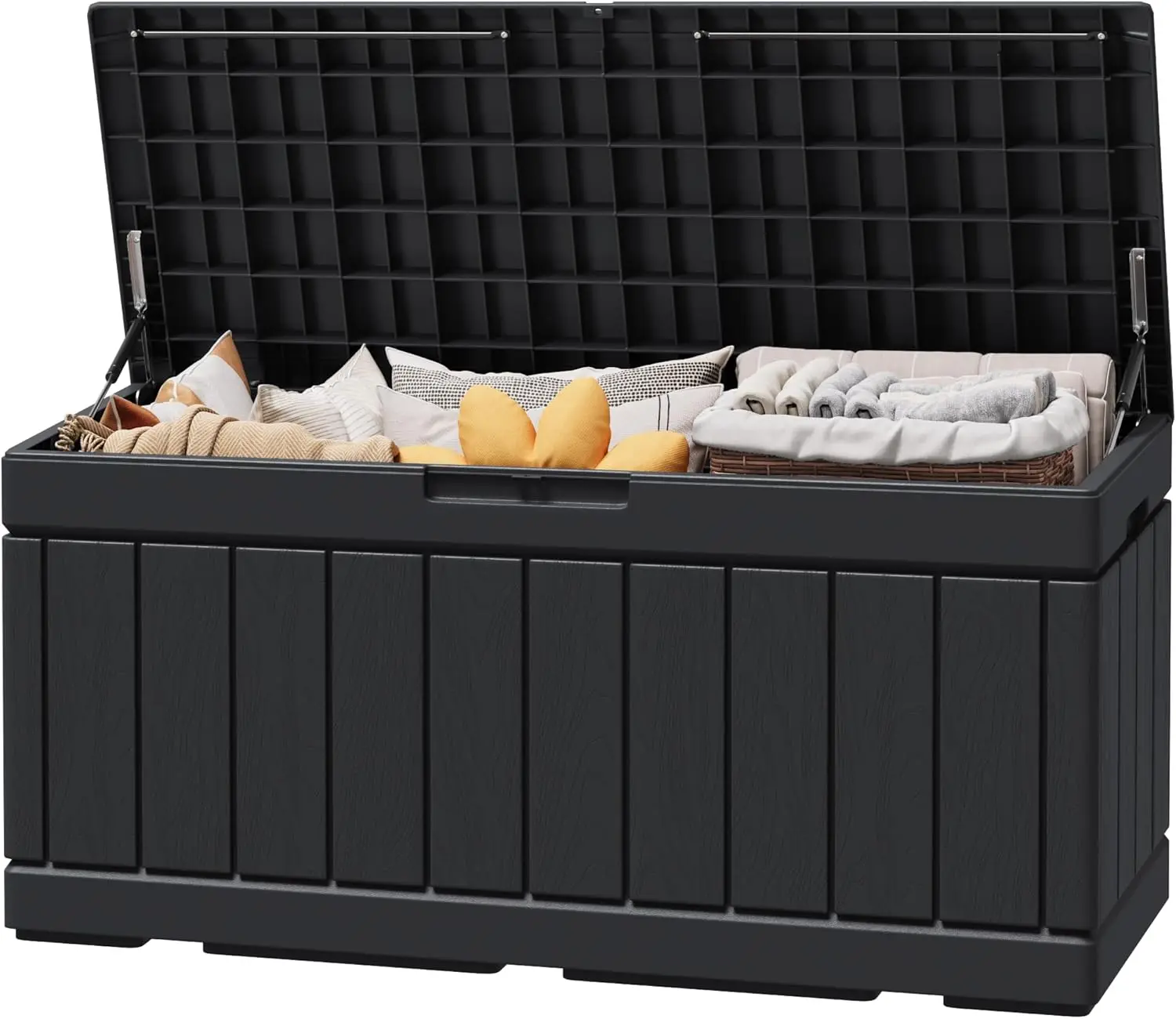 

Greesum 82 Gallon Resin Deck Box Large Outdoor Storage for Patio Furniture, Garden Tools, Pool Supplies, Weatherproof