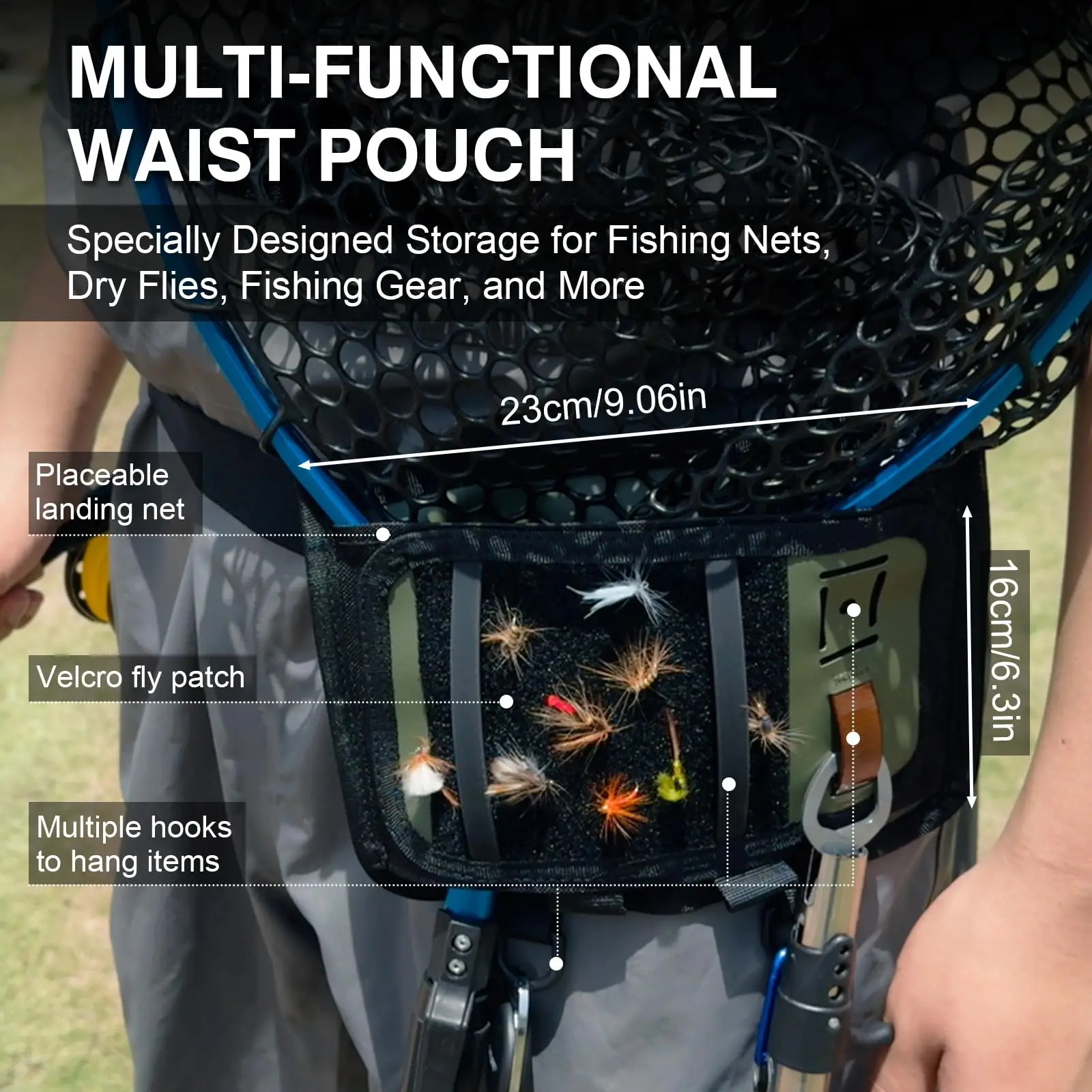 Goture 5-Layer Breathable Wader, Lightweight Fishing Hunting Waders with High-seal Waterproof Chest Seam Zipper, Handwarmer