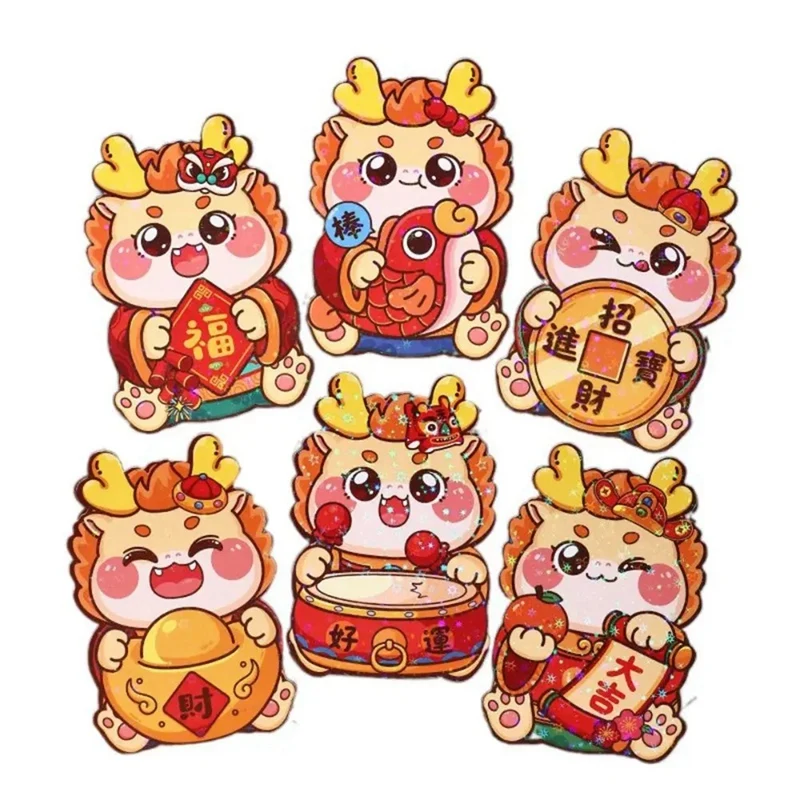 36PCS Red Envelopes Luck Money Bag Chinese Style Spring Festival Red Packet Blessing Packet