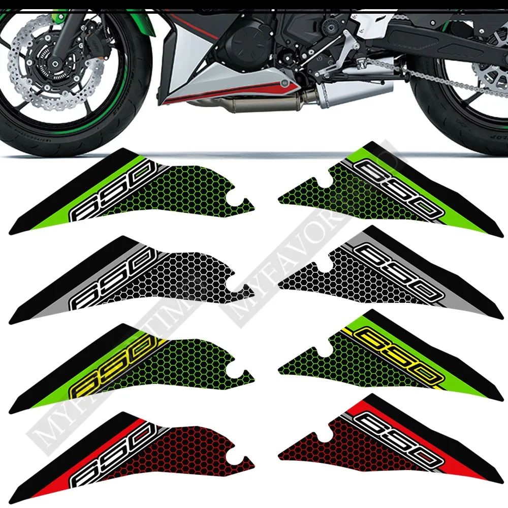 Protector Tank Pad Stickers Decal Kit Knee Emblem Badge Logo Fairing Protection For Kawasaki Ninja 650 2018 2019 2020 2021