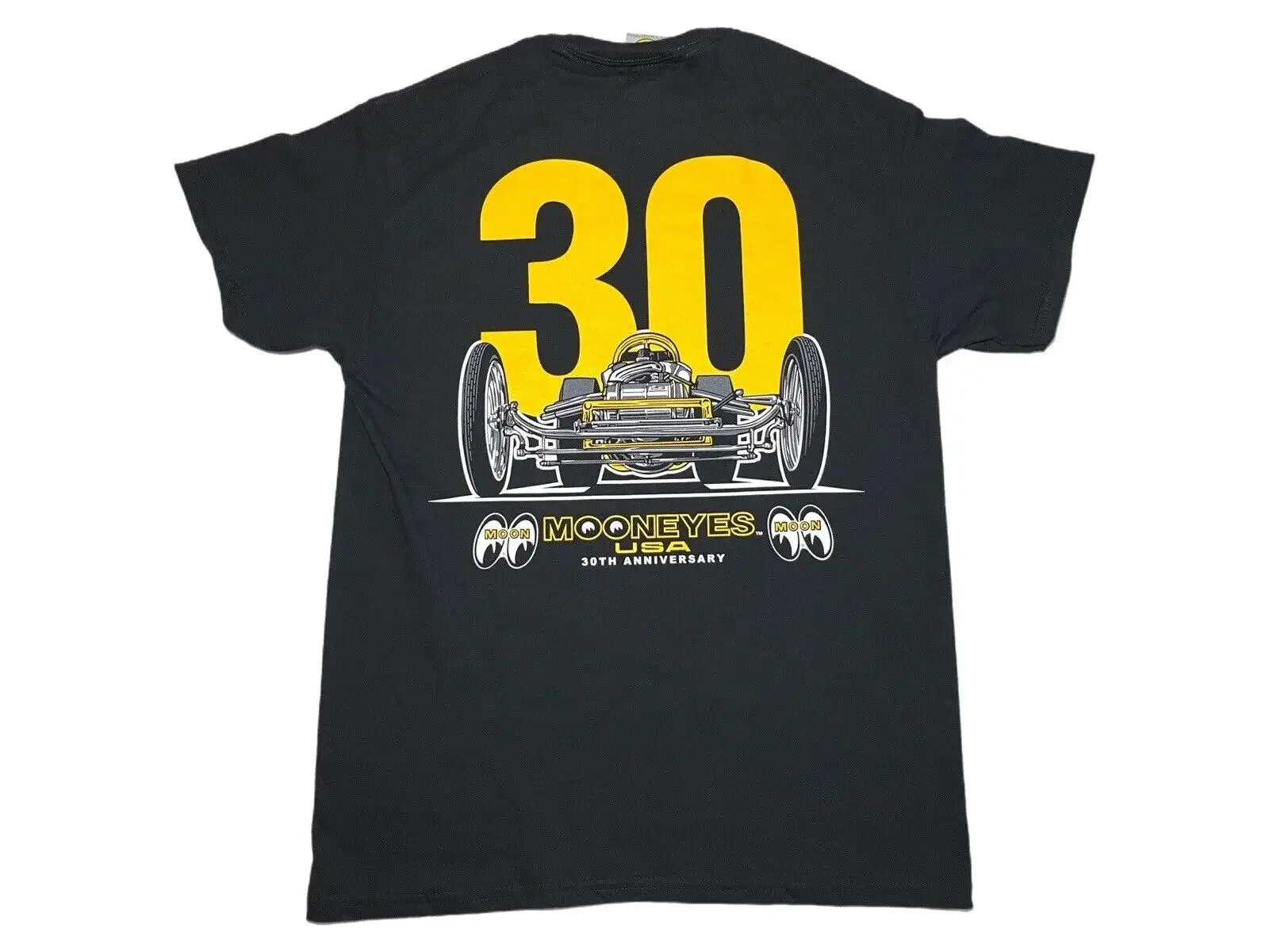 Mooneyes T Shirt M 30th Anniversary Double Sided Racing Hot Rod Tee NWT