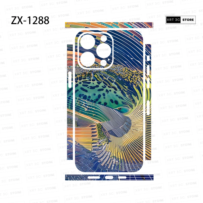 XRT Skin Sticker for iPhone16 15 Pro Max 14 13 17 Phone Sticker Back Film Side Frame Protector (Not Phone Case)