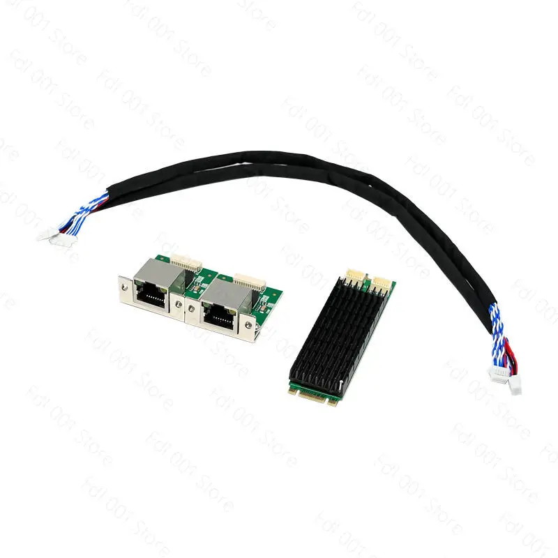 NVME M.2 B + M I226-T2 dual electrical port/2.5G copper cable server industrial control network interface card