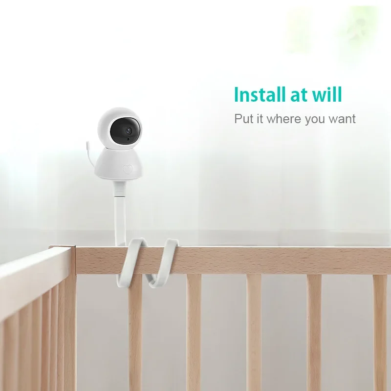 Camera Punch-free Bracket Multi-function Crib Winding Stand For Baby Monitor Mount on Bed Cradle Adjustable Long Arm Holder