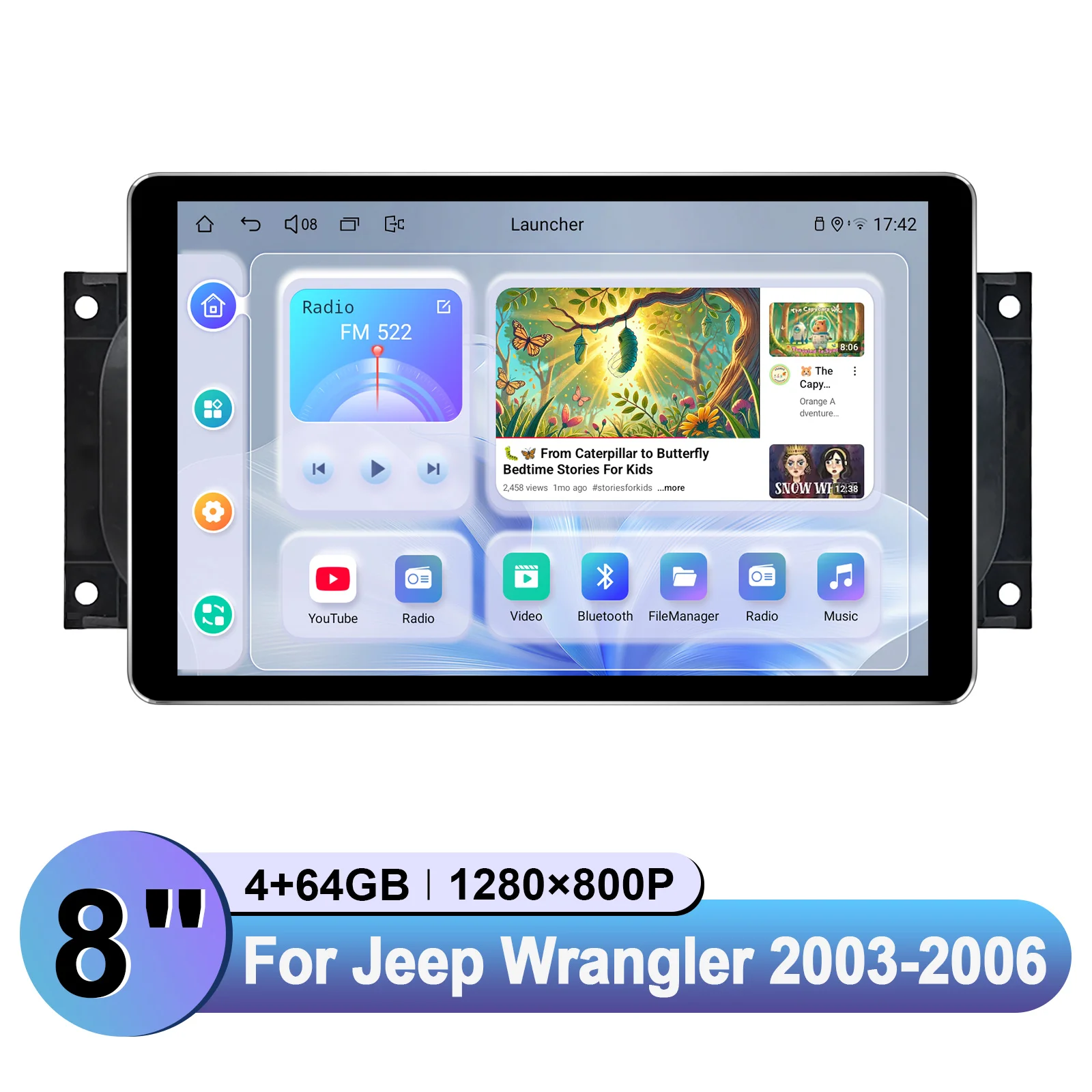 ﻿   راديو ستيريو للسيارة من JOYING مقاس 7 بوصات/8 بوصة/8.9 بوصة Apple Carplay بلوتوث لسيارة جيب رانجلر 2003-2006 |   OEM صالح |   لا قطع