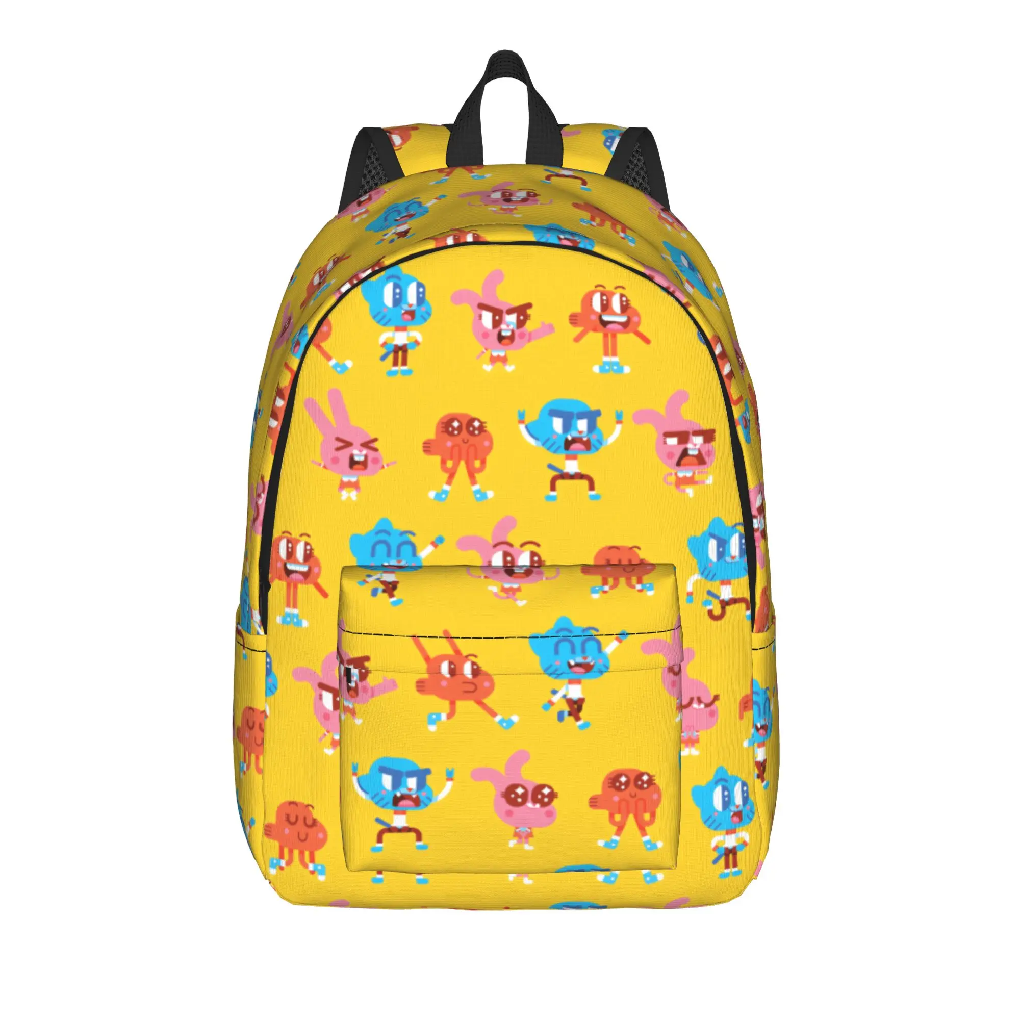 Gumball Gum Ball Watterson Amazing Cartoon Backpack  Women Men Polyester Travel Backpacks Big Fun High School Bags Rucksack