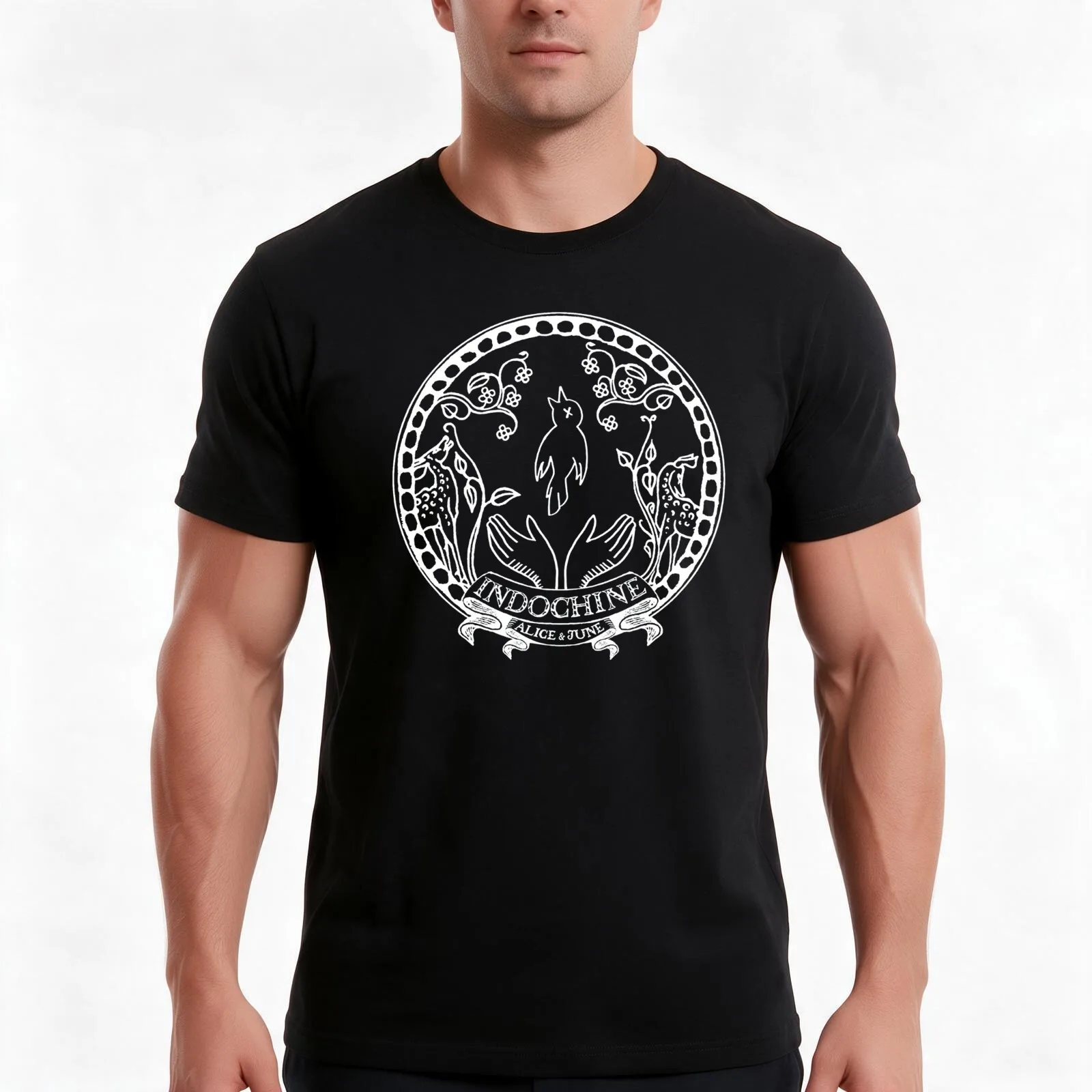 indochine alice & june tour 2021 tiang T-Shirt, Summer Casual Cotton Tee, Oversized Streetwear Tops, Vintage Graphic Print