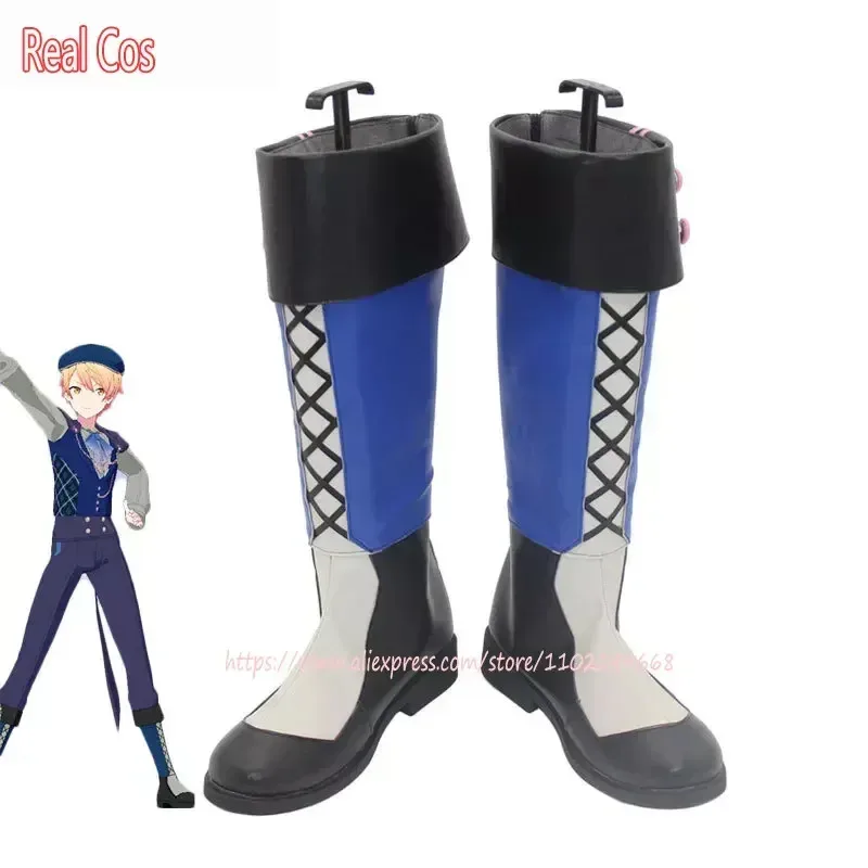 RealCos Tenma Tsukasa تأثيري أحذية لعبة مشروع Sekai الملونة المرحلة أحذية بولي PU أحذية كرنفال الهالوين تأثيري الدعامة مخصص