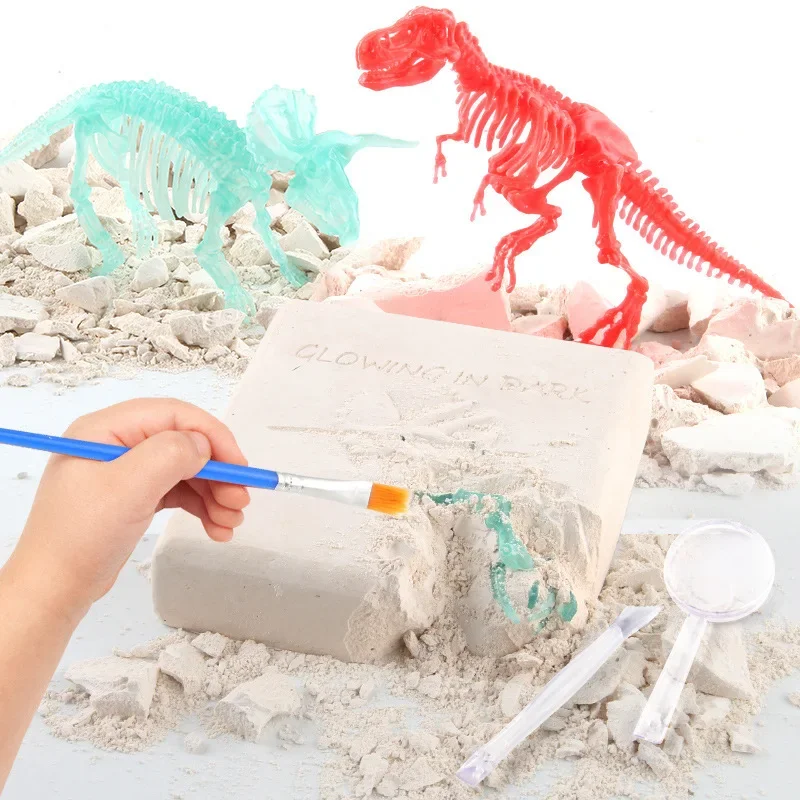 

Новинка, забавная имитация, каркас динозавра, Фотофон, Детские археологические игрушки