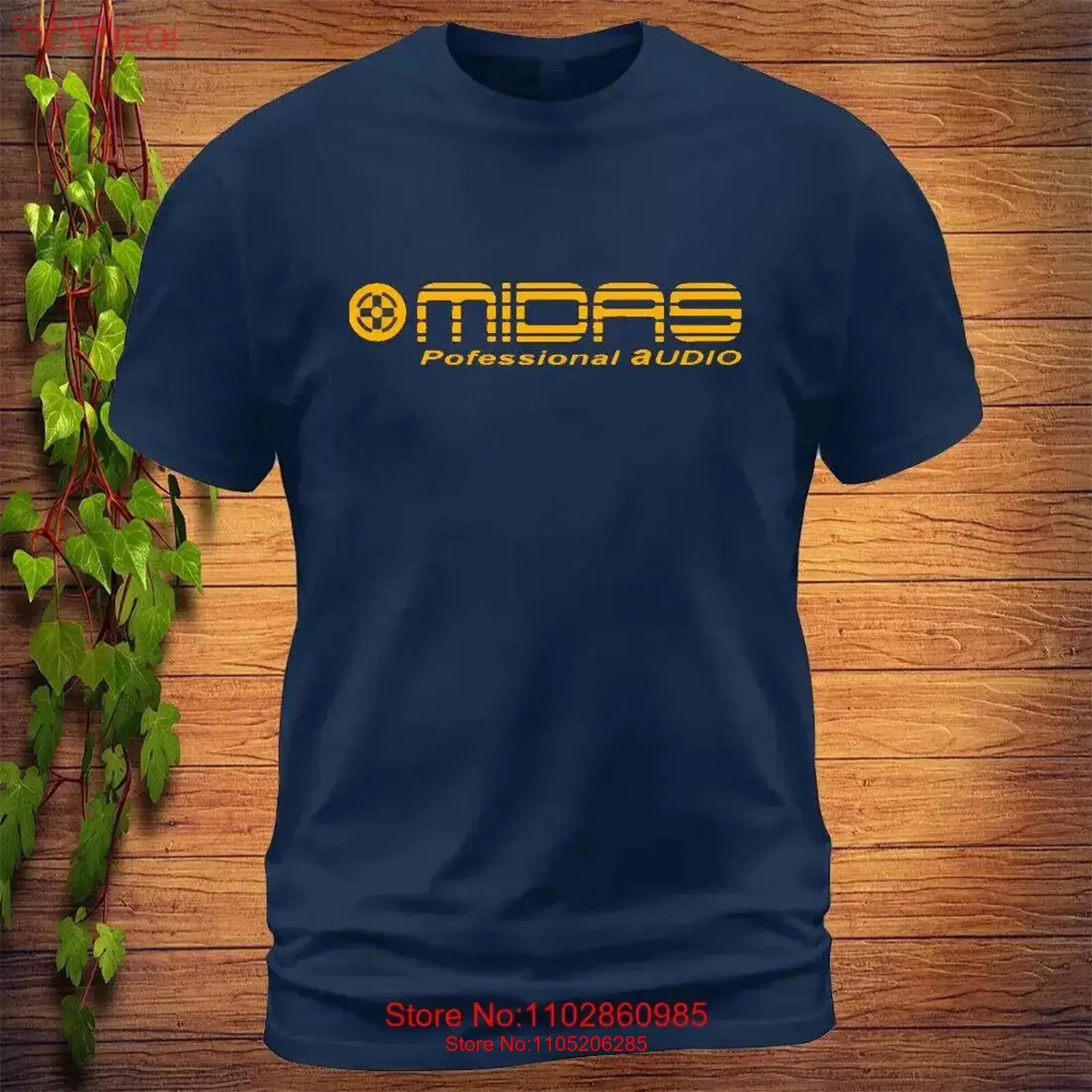 Midas Pofesional Audio Logo T Shirt Made in USA Size S to 5XL vintage Washed Casual graphic Top For Everyday Wear Unisex