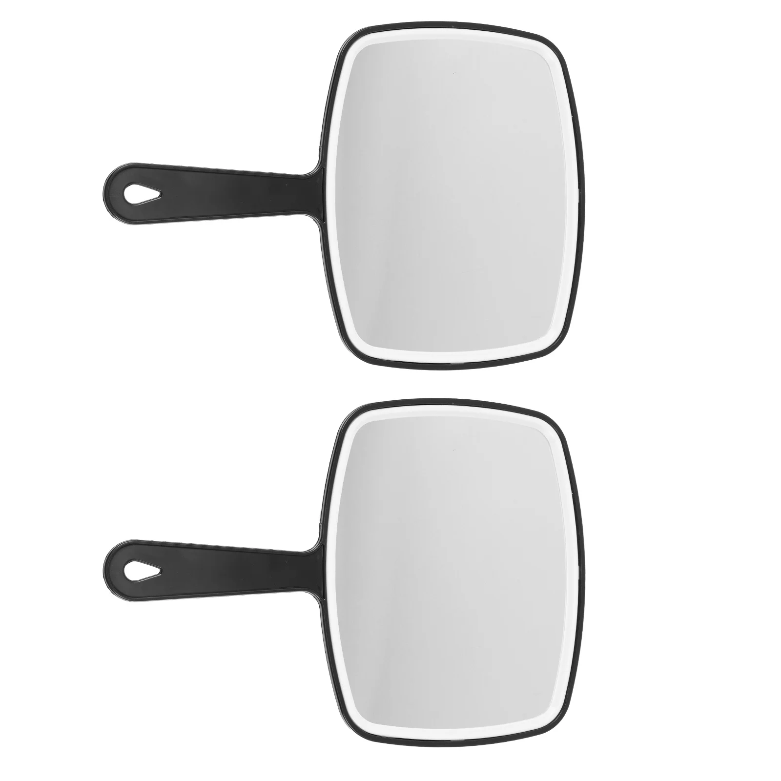 2Pcs Women Makeup Mirrors Portable Lightweight Handheld Compact Design Travel Vanity High Definition Clear Reflection