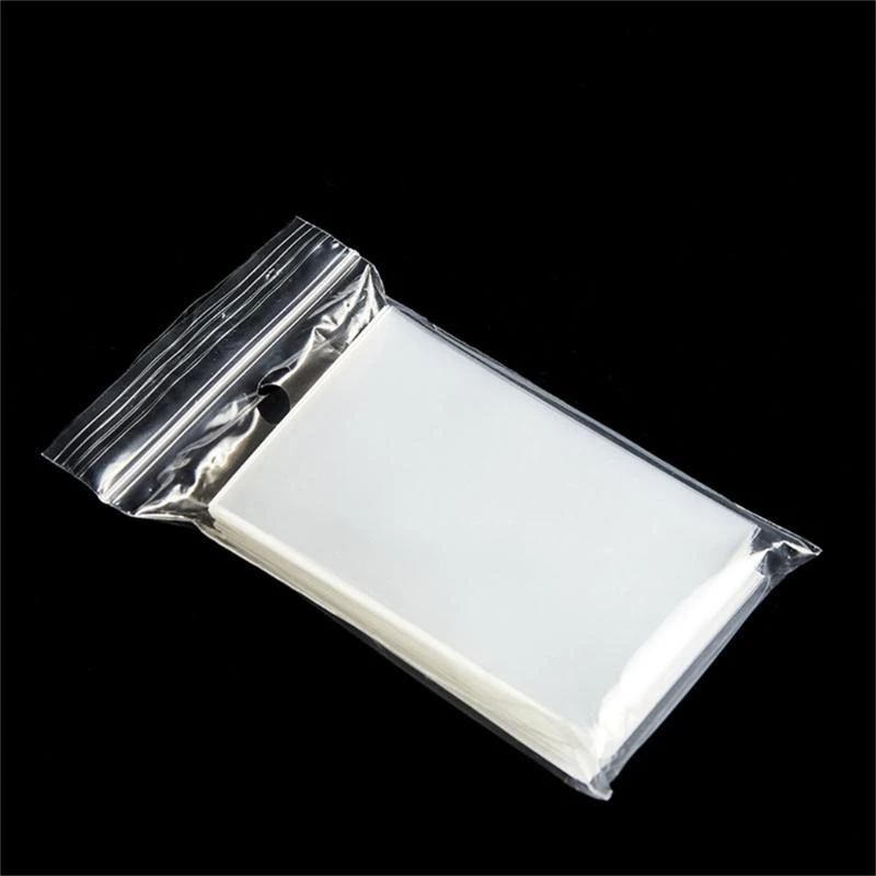 652d Convenientes 50pcs Clear Penny Card Sleeve Plástico Protetores manga cartão macio