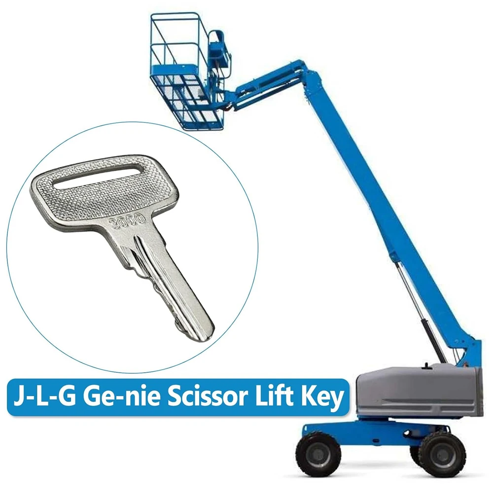 3000 Ignition Key GE83093 83093GT for JLG Genie S-40 S-60 S-80 GS-1530 GS-2046 GS-3232 Z-135/70 Boom Scissor Lift Replacement