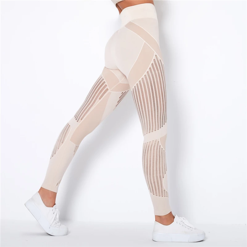 

Seamless High Waist Winter Clothes Women Pants Women Yoga Gym Leggings Women Sport Leggings Workout Leggings With Mesh