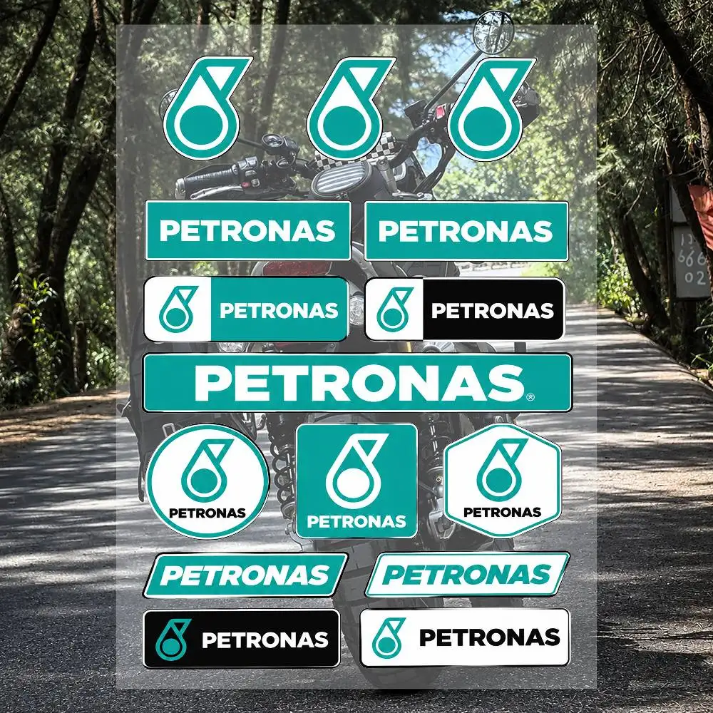 A-PETRONAS Cooles Grafik-Aufkleber-Set, wasserdichte Vinyl-Aufkleber für Motorradhelm, Auto, Laptop, Skateboard, Gepäck, Handyhülle
