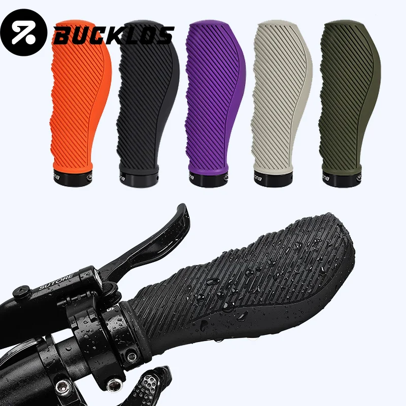 Grip Ergonômico para Bicicleta BUCKLOS, Manoplas de Guidão Antiderrapantes e Impermeáveis para Bicicleta de Montanha