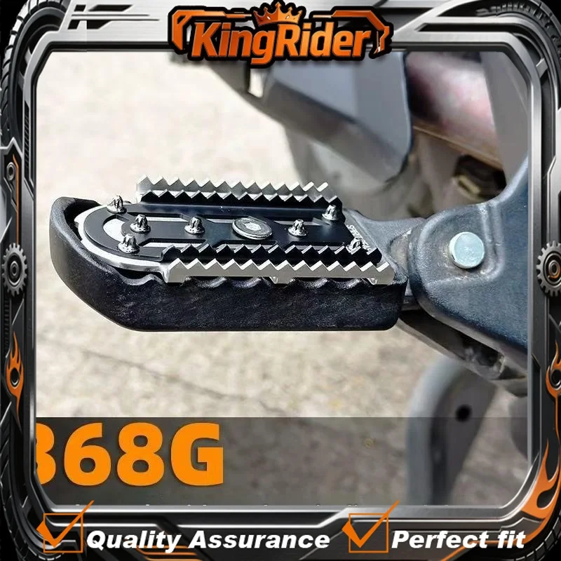 

【Supreme quality】Enlarged and widened anti-slip foot pedals for ZONTES 368G modification, made of stainless steel.