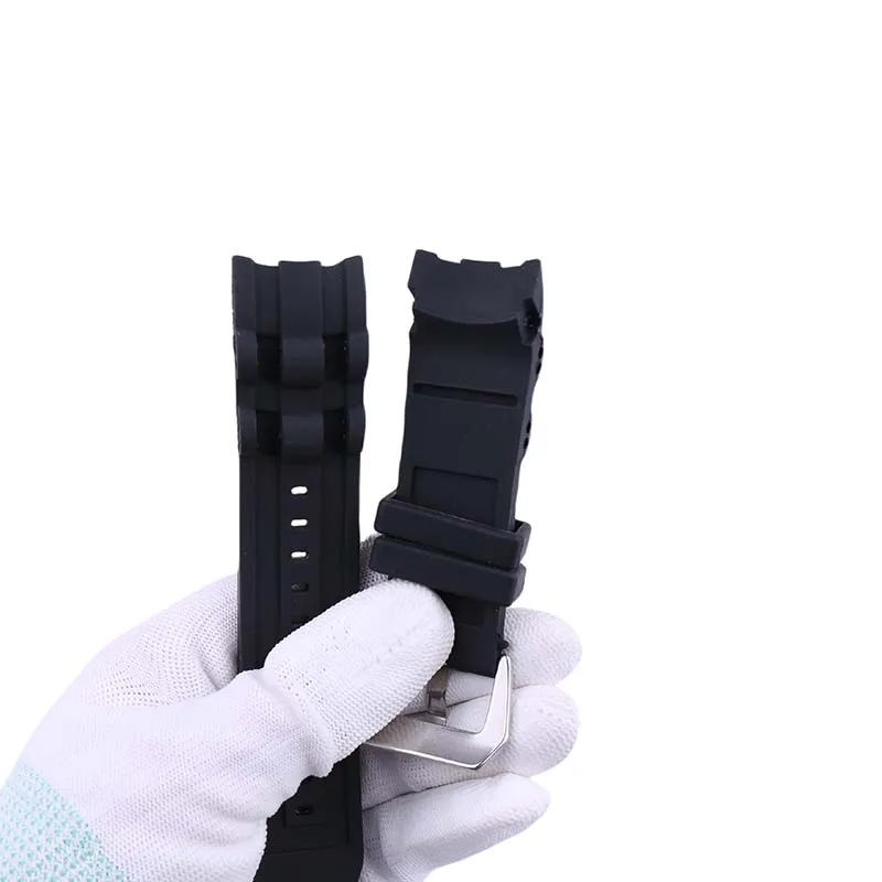 26mm Rubber watch strap accessories pin buckle compatible for Invicta Pro Sport Diver silicone sports wristband men Watch strap