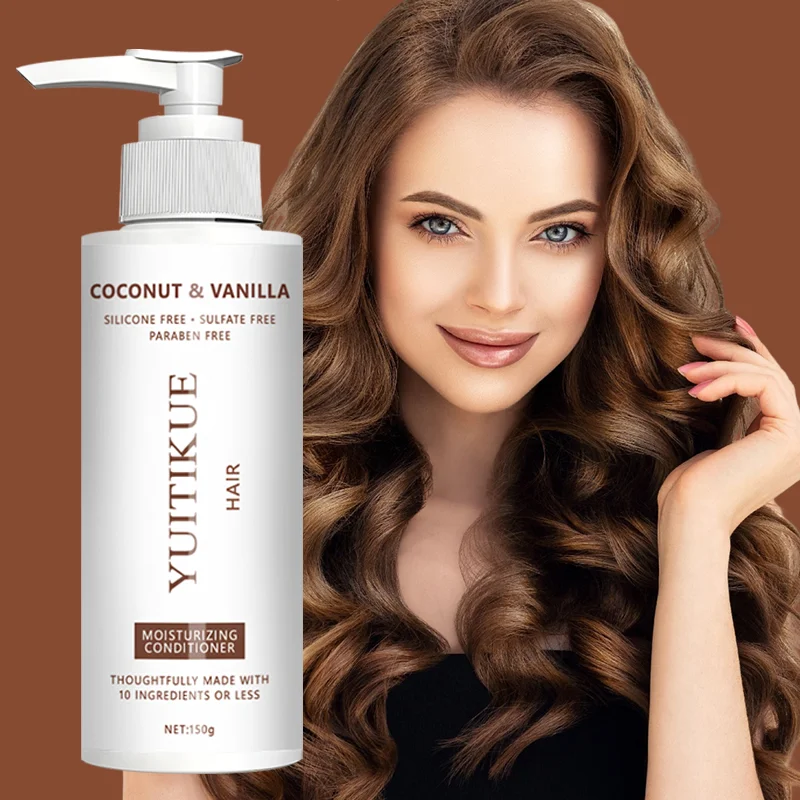 YUITIKUE Coconut & Vanilla Hair Conditioner | Sulfate Free, Moisturizing & Nourishing For All Hair Types 150g