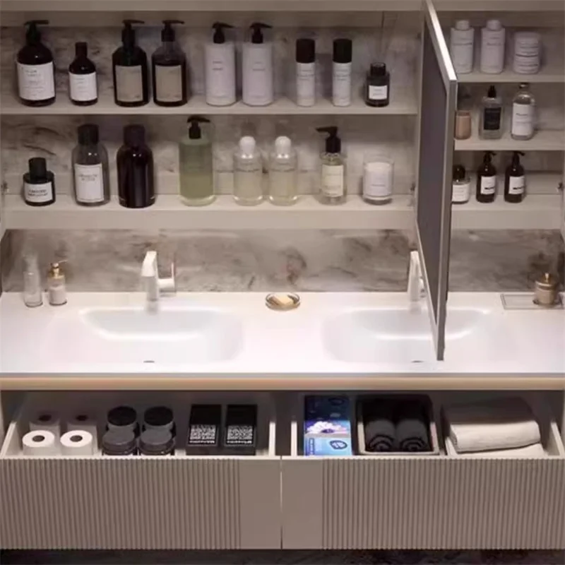 Modern design floating vanity stylish waterproof bathroom cabinet