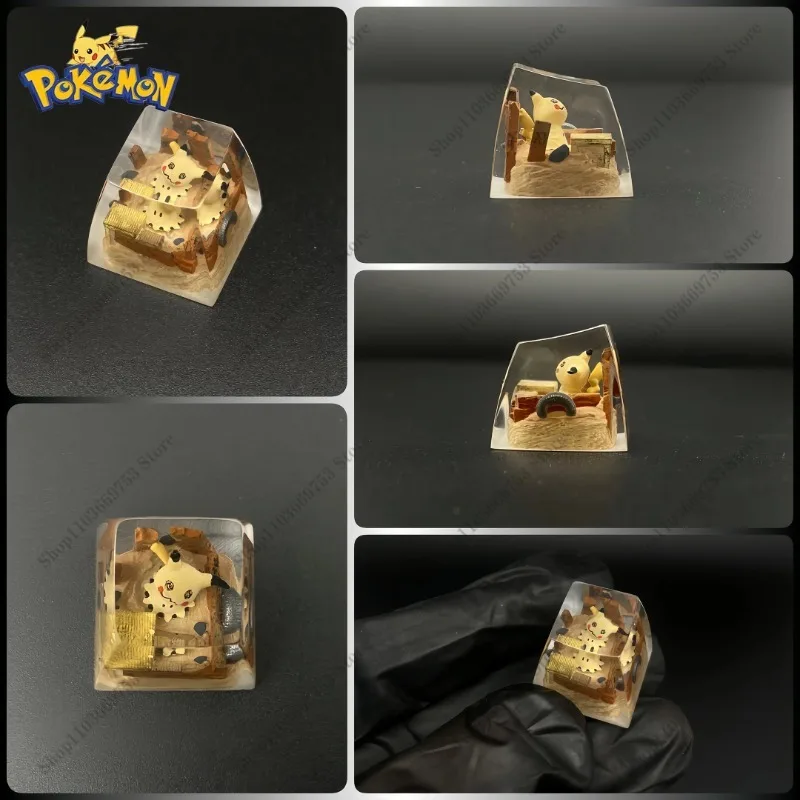 Pokemon Resin Keycaps Bulbasaur Gyarados Charmander Charizard Mimikyu Customized Mechanical Keyboard DIY Keys Accessories Gifts