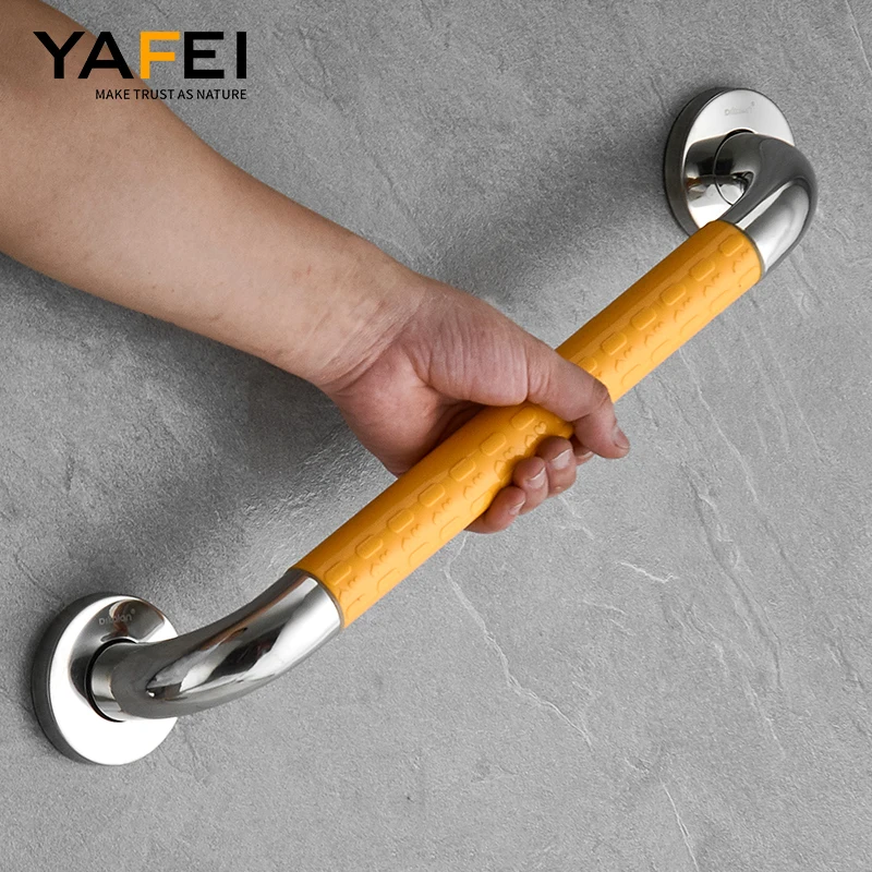 Stainless Steel Grab Bars For Bathrooms Bathtub Safety Handles Elderly Shower Safety Rail Knurled 304 Steel Grab Rail