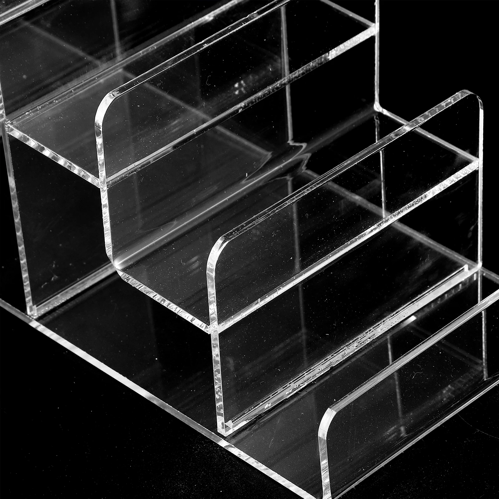 

Clear Acrylic Wallet Rack Multi-Tier Display Stand for Glasses Jewelry Storage Organizer Wallet Display Stand Acrylic Risers