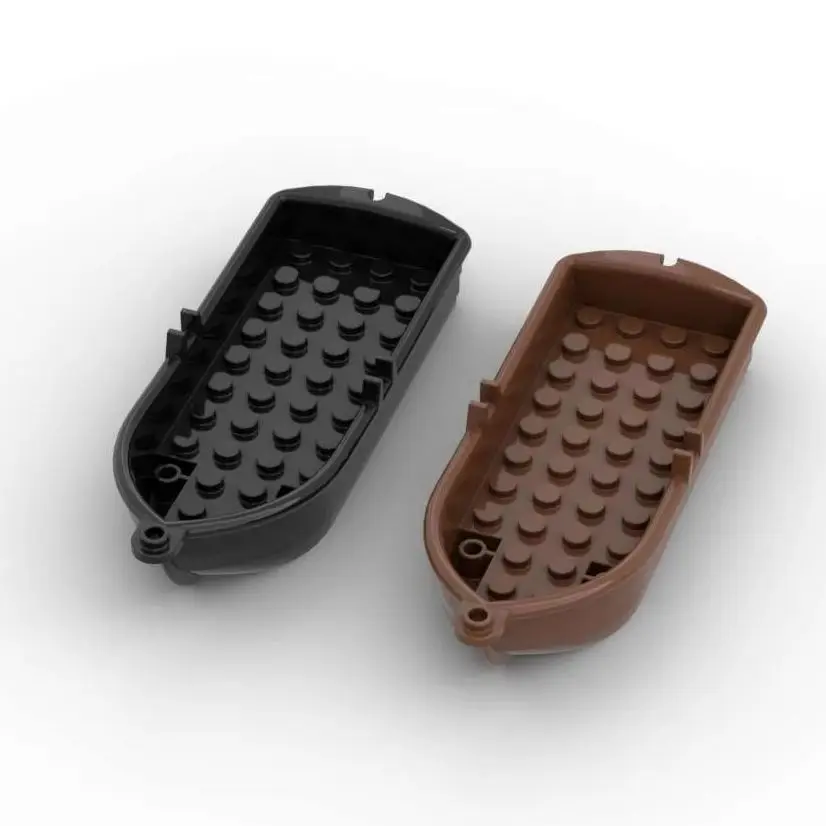 MOC, 1 шт., замена 2551 14x5x2, сменные 21301, строительные блоки для лодок и 2 полые шпильки, кирпичная игрушка, детские рождественские подарки