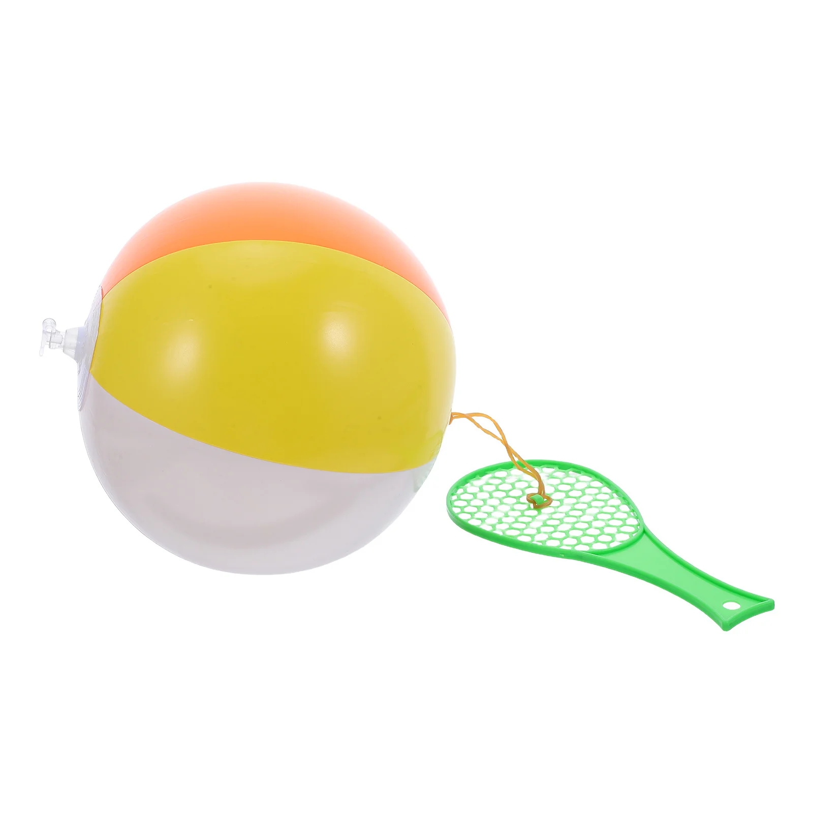 

5Pcs Paddle Ball Set Inflatable PVC Bouncy Balls Handle Racket for Children Outdoor Sports Summer Pool Activities