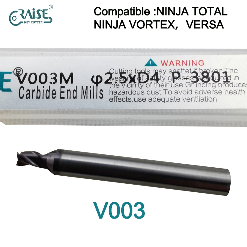 

Фреза RAISE V003M, совместимая с KEYLINE V003 KEYLINE NINJA TOTAL NINJA VORTEX VERSA, машина для копирования ключей