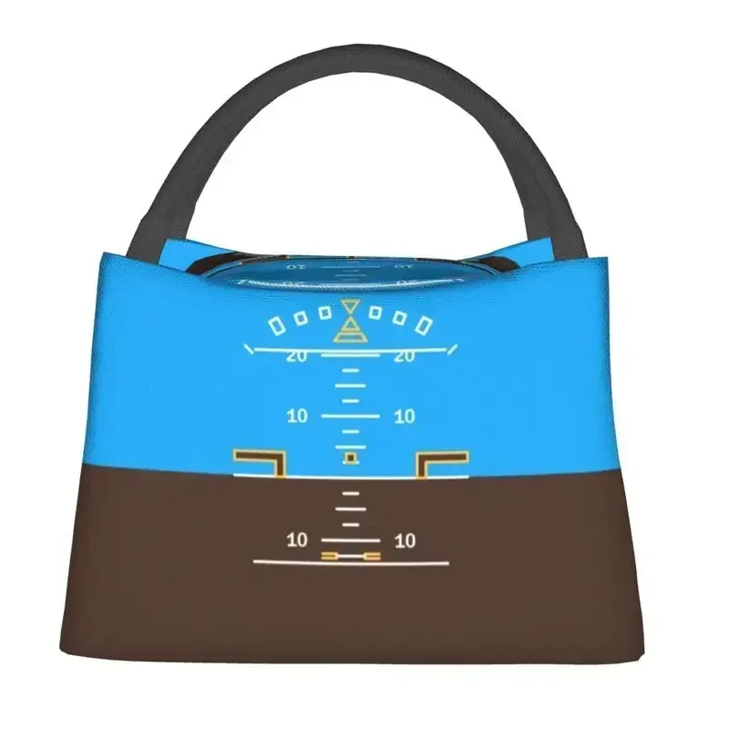 Attitude Indicator Lunch Bags Women Warm Cooler Insulated Lunch Box for Office Travel Fruit Fresh Storage Bag