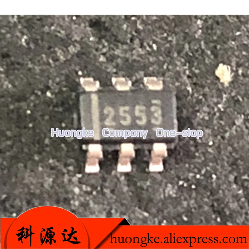 5pcs/lot TPS2553DBVR TPS2553 Mark 2553 SOT23-6  PRECISION ADJUSTABLE CURRENT-LIMITED POWER-DISTRIBUTION SWITCHES