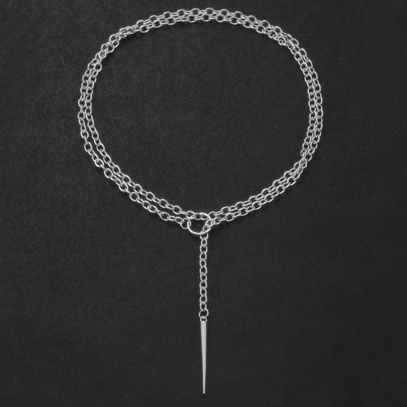 قلادة فاسق، مجوهرات قوطية، خفاش، مبالغة، هيبي، Y2k، ملهى ليلي، حلقة دائرية، إحساس التصميم، عصري، قلادة للنساء والرجال