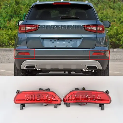Adecuado para Changan Cs55 2017 2018 2019 luz de freno de coche luz antiniebla trasera Reflector luz de freno parachoques trasero luz de marcha atrás decoración de coche