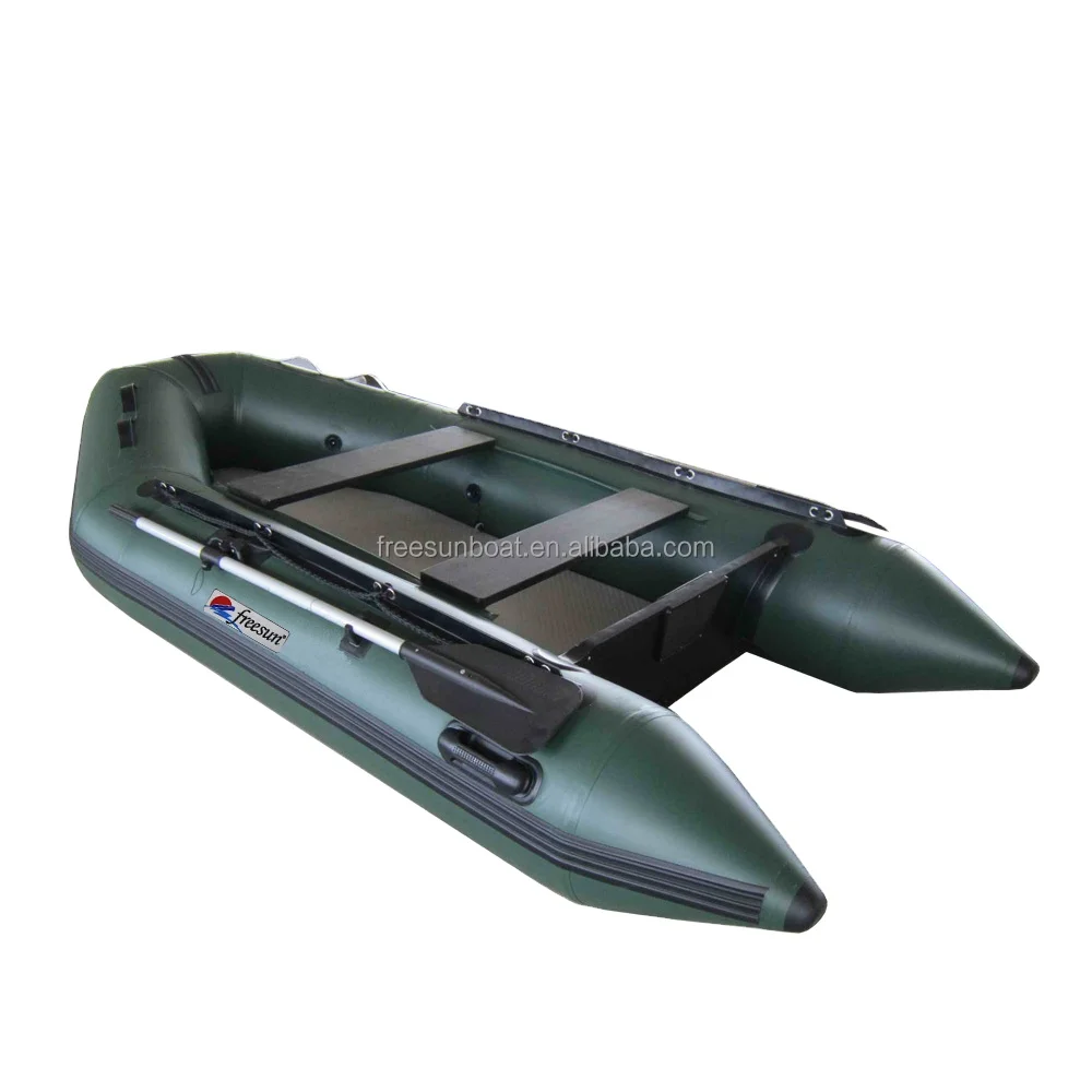 3-5 Passenger PVC Hypalon Inflatable Fishing Rescue Dinghy With Motor Mount Multi Purpose Rubber Water Vessel For Outdoor Sport