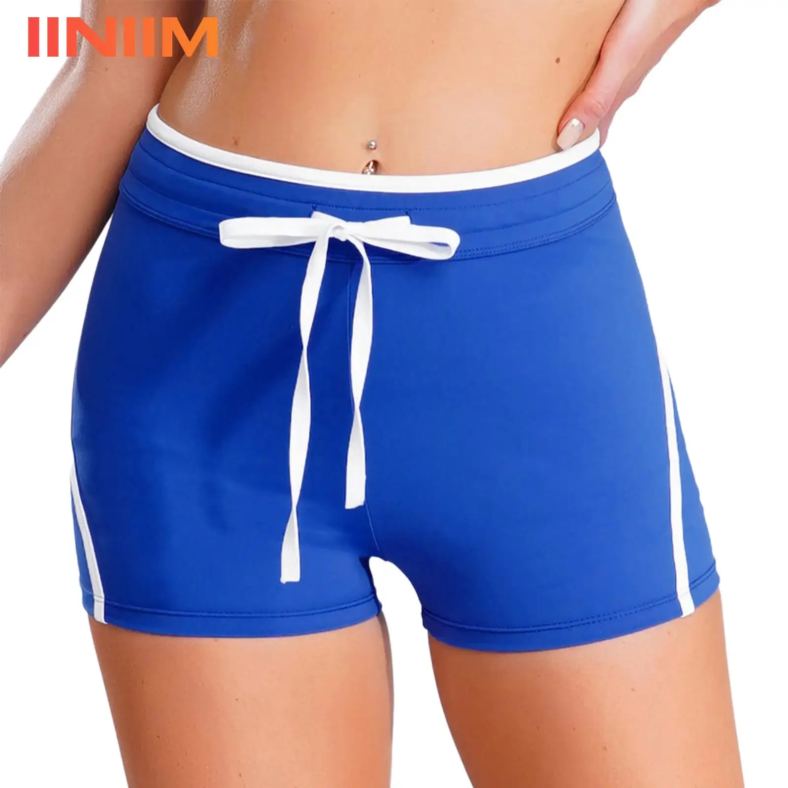 

Womens Trim Stretchy Sport Shorts RYoga Shorts Elastic Waistband with Drawstring Gym Fitness Unning Gym Sports Cycling Costume