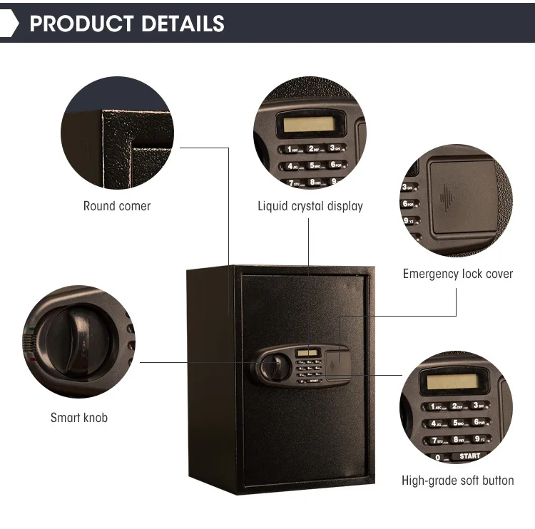 Safe Ce/Rosh Certified Small Electronic Password Safe Box Panel