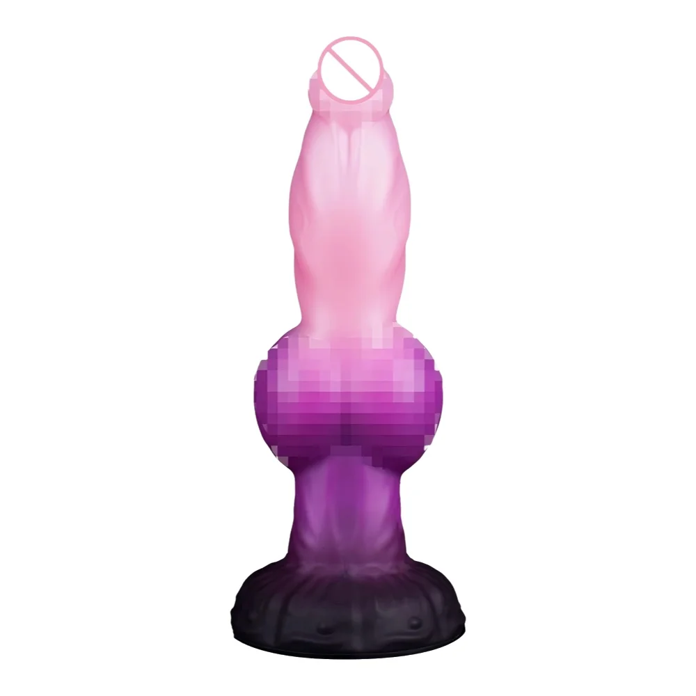 Huge Dog Knot Dildo With Strong Suction Cup Extra Large Monster Realistic Raised Veins Silicone Adults Sex Toys For Women Men
