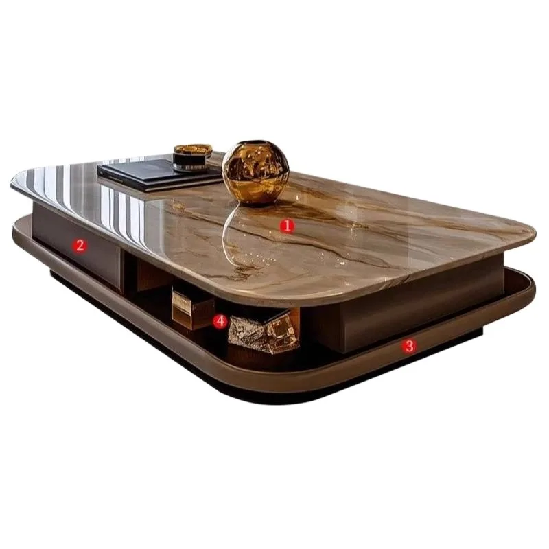 Japanese Luxury Coffee Tables Brown High Quality Designer Living Room Coffee Tables Decor Modern Mesa De Centro Furniture Home