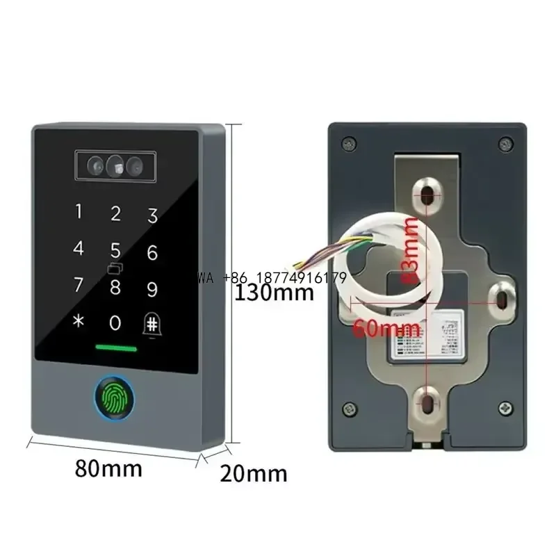 wmwmnu IP67 Access Control Keypad 3D Face Fingerprint RFID Palm WiFi TTLOCK APP Time Attendance Terminal