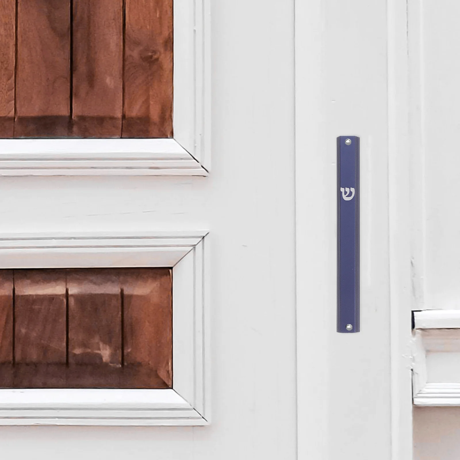 

5pcs Metal Mezuzah Door Decorative Home Blessing Scroll Outdoor Weatherproof Religious Decoration For Front Door Post