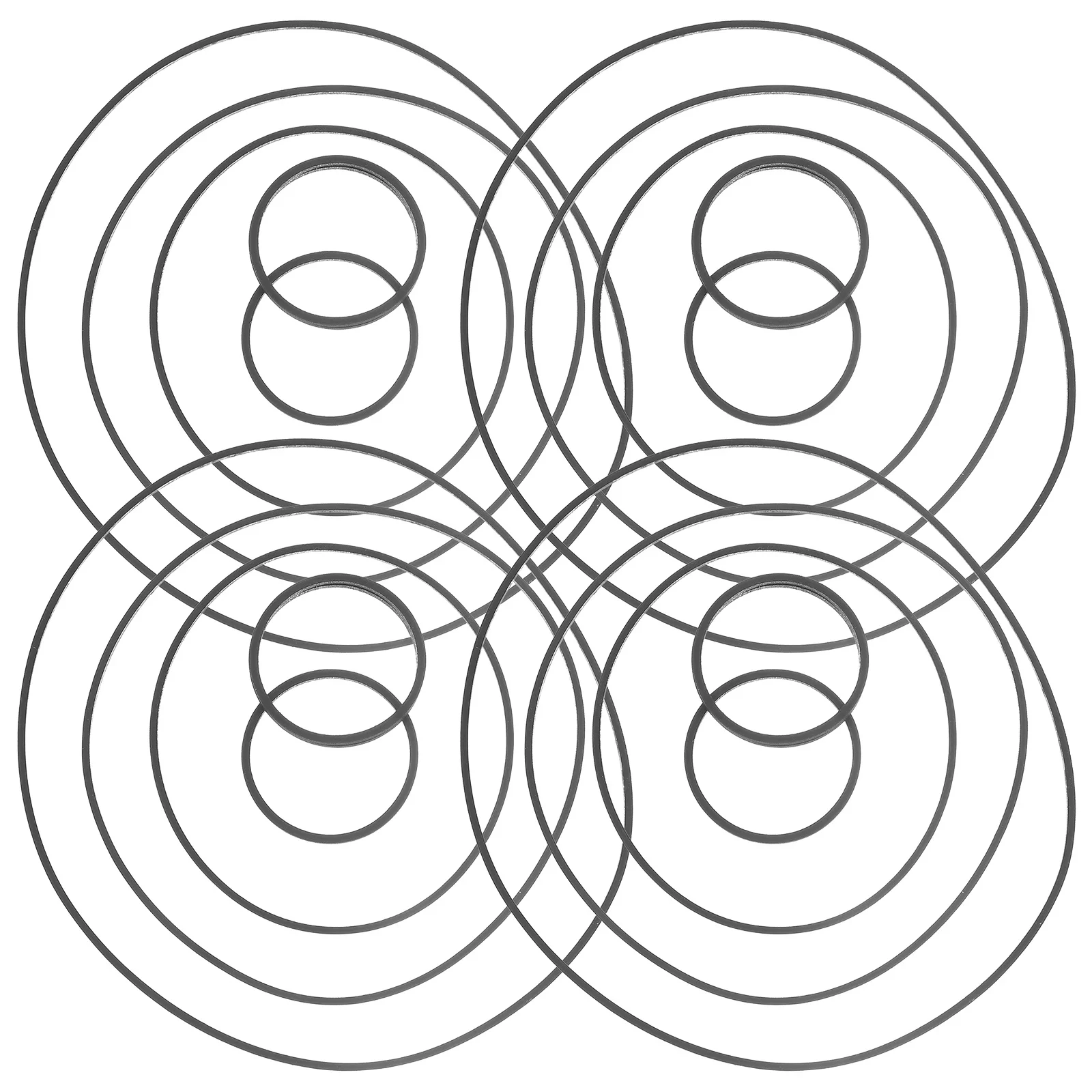 

50Pcs Cassette Deck Belts Square Flat Rubber Belts for Recorder Player Smooth Turntable Speeds Cassette Recorder Repair