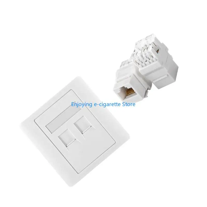 86 Typ 4 Port Ethernet Wandplatte Ersatz Extrudierte Draht Buchse Zubehör Y4QF – Detail 2