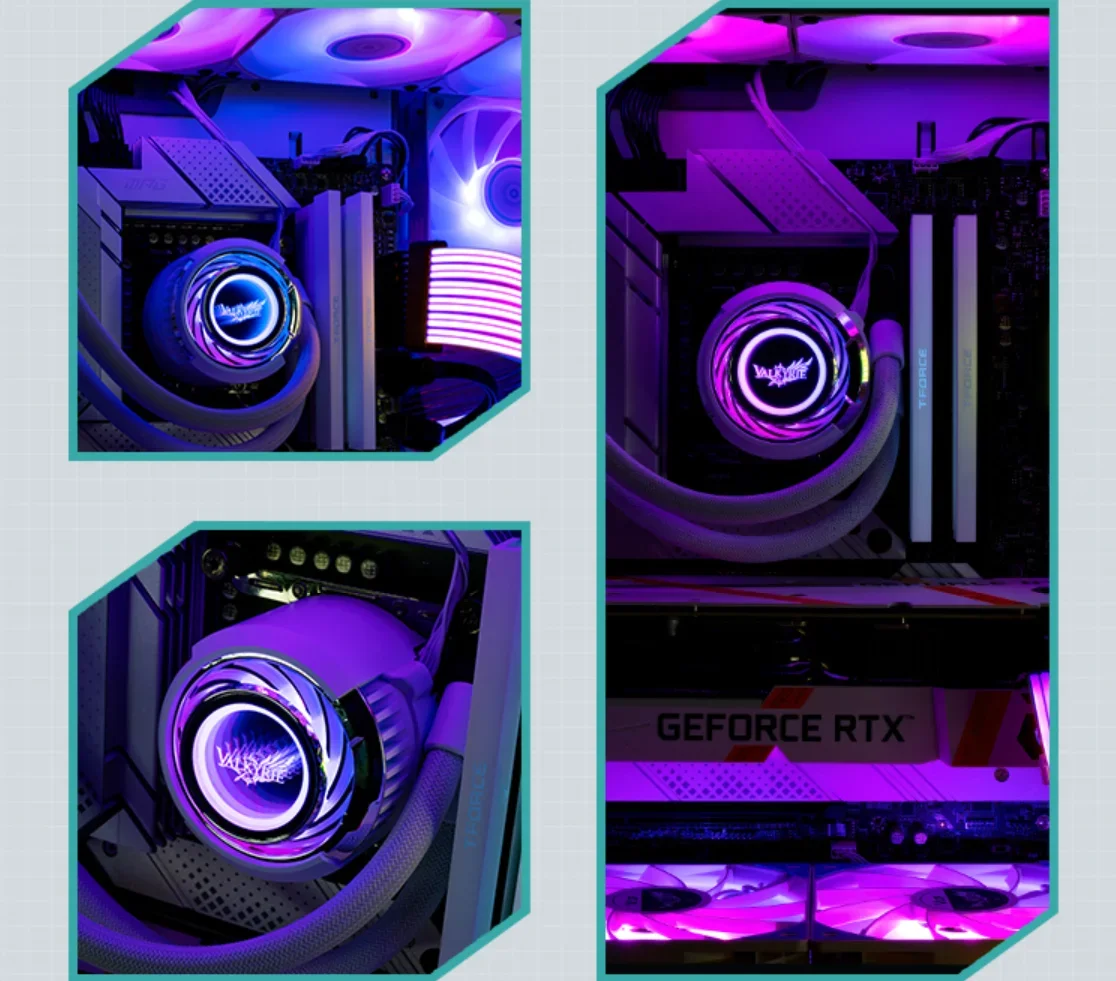 Neuer Lagerbestand VALKYRIE C360W-RGB LCP Blade Fan AIO CPU Kühler ARGB Flüssigkeit CPU Lüfter Gaming Computer Kühlung